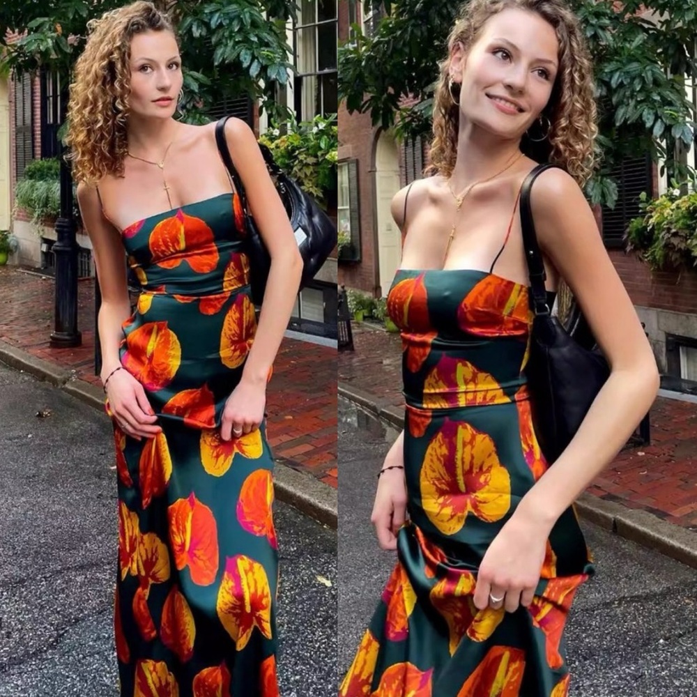 Reformation Vibrant Floral Maxi Dress